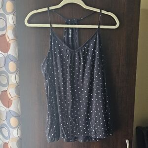 Secret Treasures Black and White Polka Dot Camisole